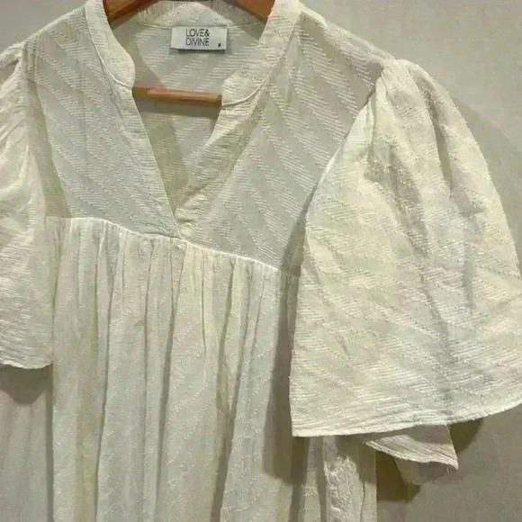 Love & Divine Women’s Oversize 100% Cotton Boho Style Dress Size M - Picture 5 of 6